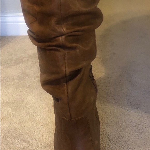 Jessica Simpson knee high leather boots brown - Picture 2 of 3